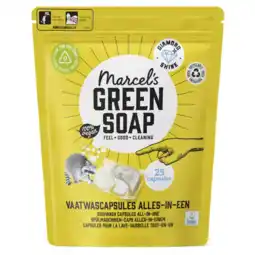 Albert Heijn Marcel's Green Soap Vaatwas capsules all-in-one aanbieding