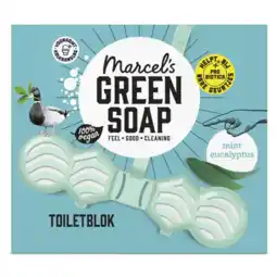 Albert Heijn Marcel's Green Soap Toiletblok mint ecalyptus aanbieding