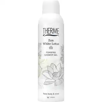 Albert Heijn Therme Zen white lotus foaming shower gel aanbieding