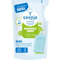 Albert Heijn Seepje Afwasmiddel tintelfrisse limoen refill aanbieding