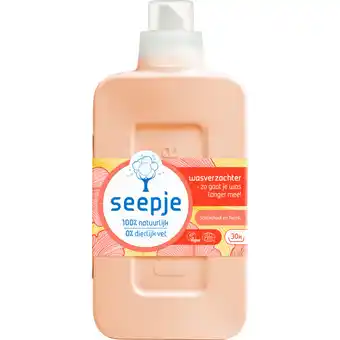 Albert Heijn Seepje Wasverzachter sandelhout en perzik aanbieding