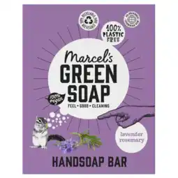 Albert Heijn Marcel's Green Soap Handzeep bar lavendel & rosemarijn aanbieding