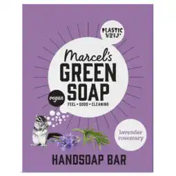 Albert Heijn Marcel's Green Soap Handzeep bar lavendel & rosemarijn aanbieding