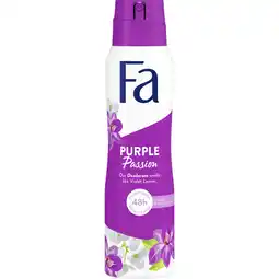 Albert Heijn Fa Purple passion deodorant spray aanbieding