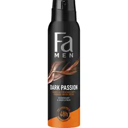 Albert Heijn Fa Men dark passion deodorant spray aanbieding