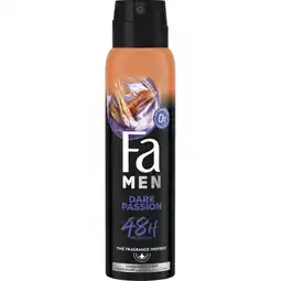Albert Heijn Fa Men dark passion deodorant spray aanbieding