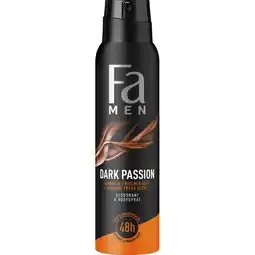 Albert Heijn Fa Men dark passion deodorant spray aanbieding