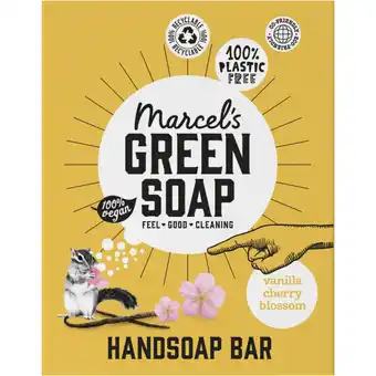 Albert Heijn Marcel's Green Soap Handzeep bar vanille & cherry blossom aanbieding