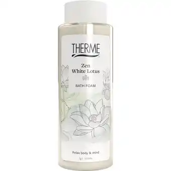 Albert Heijn Therme Zen White Lotus Relaxing Foam Bath aanbieding