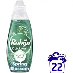 Albert Heijn Robijn Quickwash spring blossom wasmiddel aanbieding