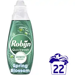 Albert Heijn Robijn Quickwash spring blossom wasmiddel aanbieding