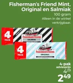 Trekpleister Fisherman's Friend Mint, Original en Salmiak aanbieding