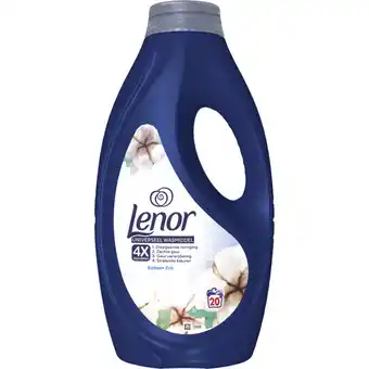Albert Heijn Lenor Vloeibaar wasmiddel cotton aanbieding
