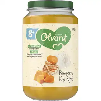 Albert Heijn Olvarit Pompoen kip rijst 8m+ aanbieding