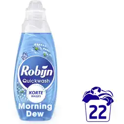 Albert Heijn Robijn Quickwash morning dew wasmiddel aanbieding