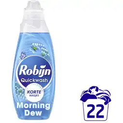 Albert Heijn Robijn Quickwash morning dew wasmiddel aanbieding