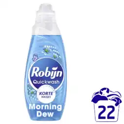 Albert Heijn Robijn Quickwash morning dew wasmiddel aanbieding