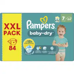Albert Heijn Pampers Baby-dry luiers XXL pack maat 7 aanbieding