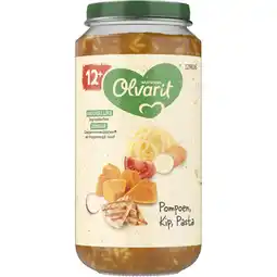 Albert Heijn Olvarit Pompoen kip pasta 12m+ aanbieding