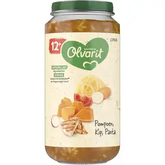 Albert Heijn Olvarit Pompoen kip pasta 12m+ aanbieding