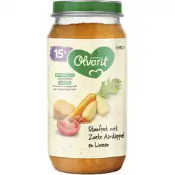 Albert Heijn Olvarit Stoofpot met zoete aardappel linzen 15m+ aanbieding