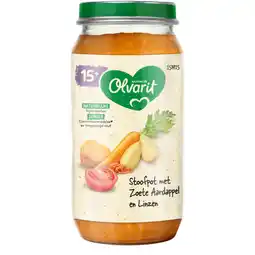 Albert Heijn Olvarit Stoofpot met zoete aardappel linzen 15m+ aanbieding