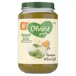 Albert Heijn Olvarit Spinazie witvis rijst 6m+ aanbieding