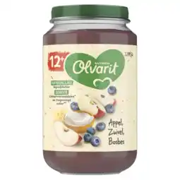 Albert Heijn Olvarit Appel zuivel bosbes 12m+ aanbieding