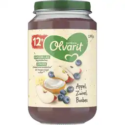 Albert Heijn Olvarit Appel zuivel bosbes 12m+ aanbieding