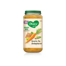 Albert Heijn Olvarit Groente kip aardappelpuree 15m+ aanbieding
