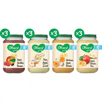 Albert Heijn Olvarit Variatiemenu fruit 8m+ aanbieding