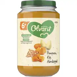 Albert Heijn Olvarit Pompoen kip aardappel 6m+ aanbieding