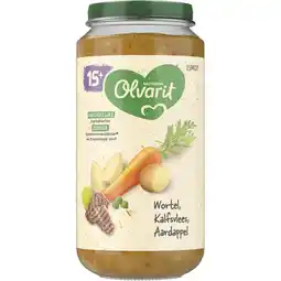 Albert Heijn Olvarit Wortel kalfsvlees aardappel 15m+ aanbieding