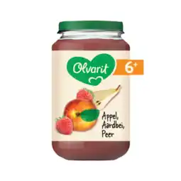 Albert Heijn Olvarit Appel aardbei peer 6m+ aanbieding