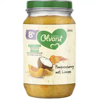 Albert Heijn Olvarit Pompoen curry met linzen 8m+ aanbieding