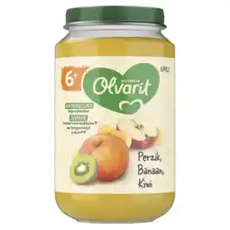 Albert Heijn Olvarit Perzik banaan kiwi 6m+ aanbieding