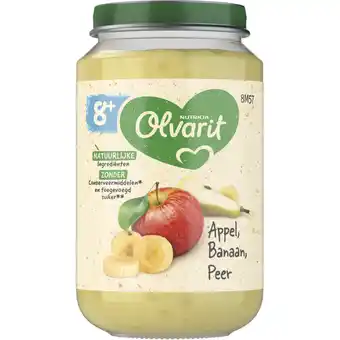 Albert Heijn Olvarit Appel banaan peer 8m+ aanbieding