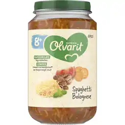Albert Heijn Olvarit Spaghetti bolognese 8m+ aanbieding