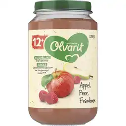 Albert Heijn Olvarit Appel peer framboos 12m+ aanbieding