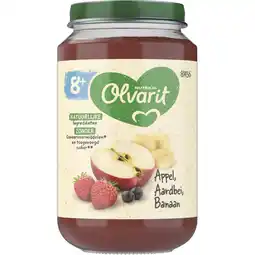 Albert Heijn Olvarit 8+ mnd appel aardbei banaan 8m+ aanbieding