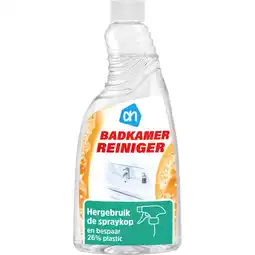 Albert Heijn AH Badkamerreiniger spray navulling aanbieding