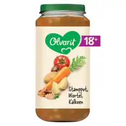 Albert Heijn Olvarit Stamppot wortel kalkoen 18m+ aanbieding