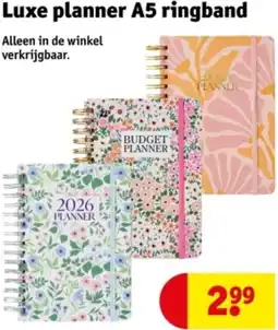 Kruidvat Luxe planner A5 ringband aanbieding