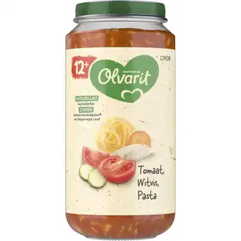 Albert Heijn Olvarit Tomaat witvis pasta 12m+ aanbieding