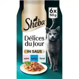 Albert Heijn Sheba Délices in saus tonijn & kabeljauw aanbieding