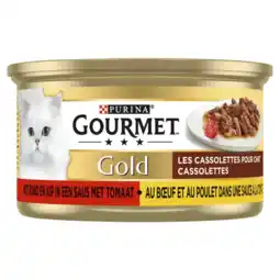 Albert Heijn Gourmet Gold cassolettes met rund & kip aanbieding