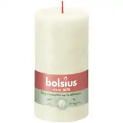 Albert Heijn Bolsius Rustieke kaars ivoor 13cm aanbieding