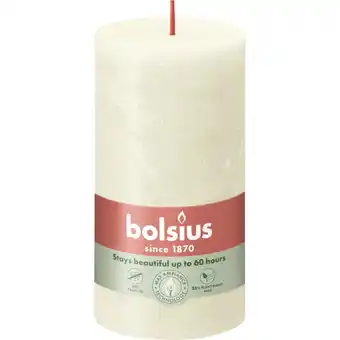 Albert Heijn Bolsius Rustieke kaars ivoor 13cm aanbieding