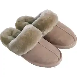Albert Heijn Greyhound Sloffen suede taupe maat 36-37 aanbieding