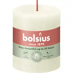 Albert Heijn Bolsius Rustieke kaars ivoor 8cm aanbieding